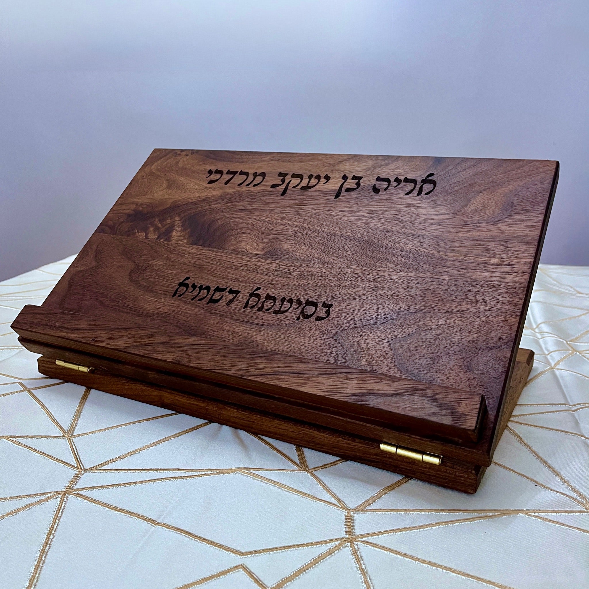 Black Walnut Tabletop Folding Shtender