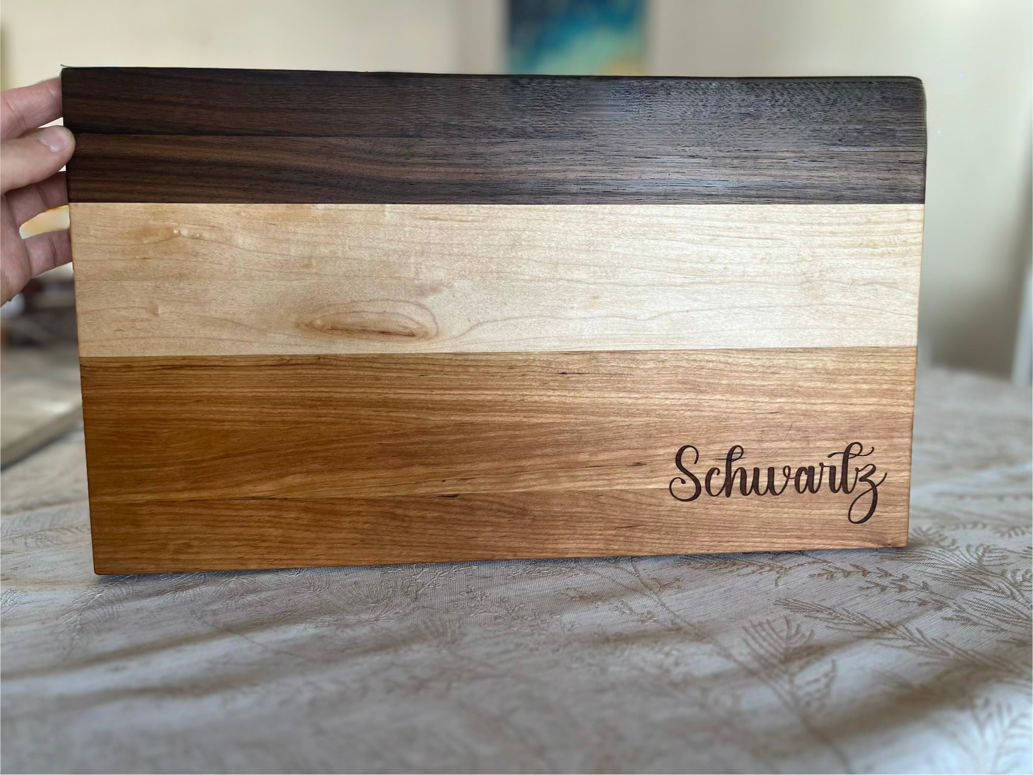 Tri-Tone Challah Board