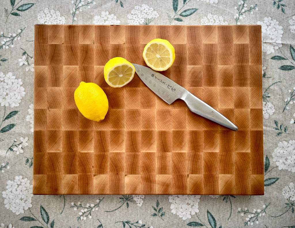 White Hard Maple End Grain Cutting Board