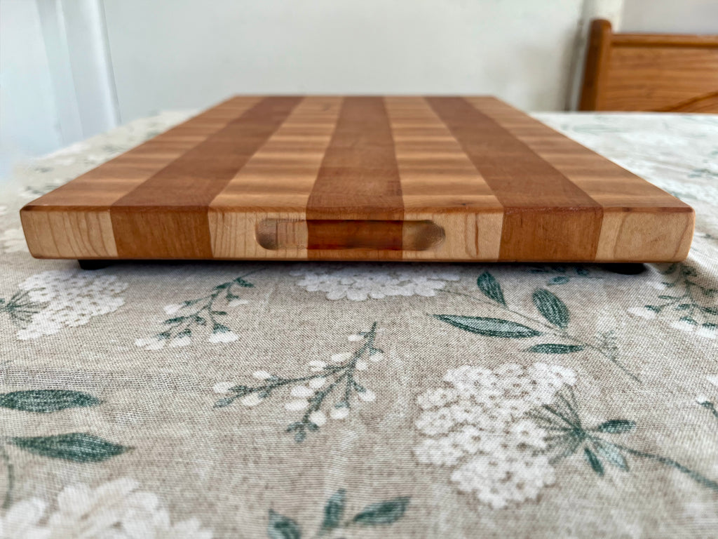 Black Cherry/ White Hard Maple End Grain Cutting Board