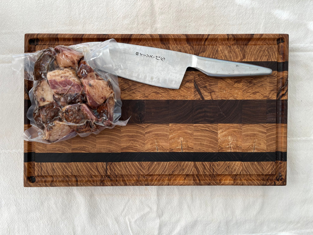 Walnut/Ambrosia Maple End Grain Cutting Board Butcher Block
