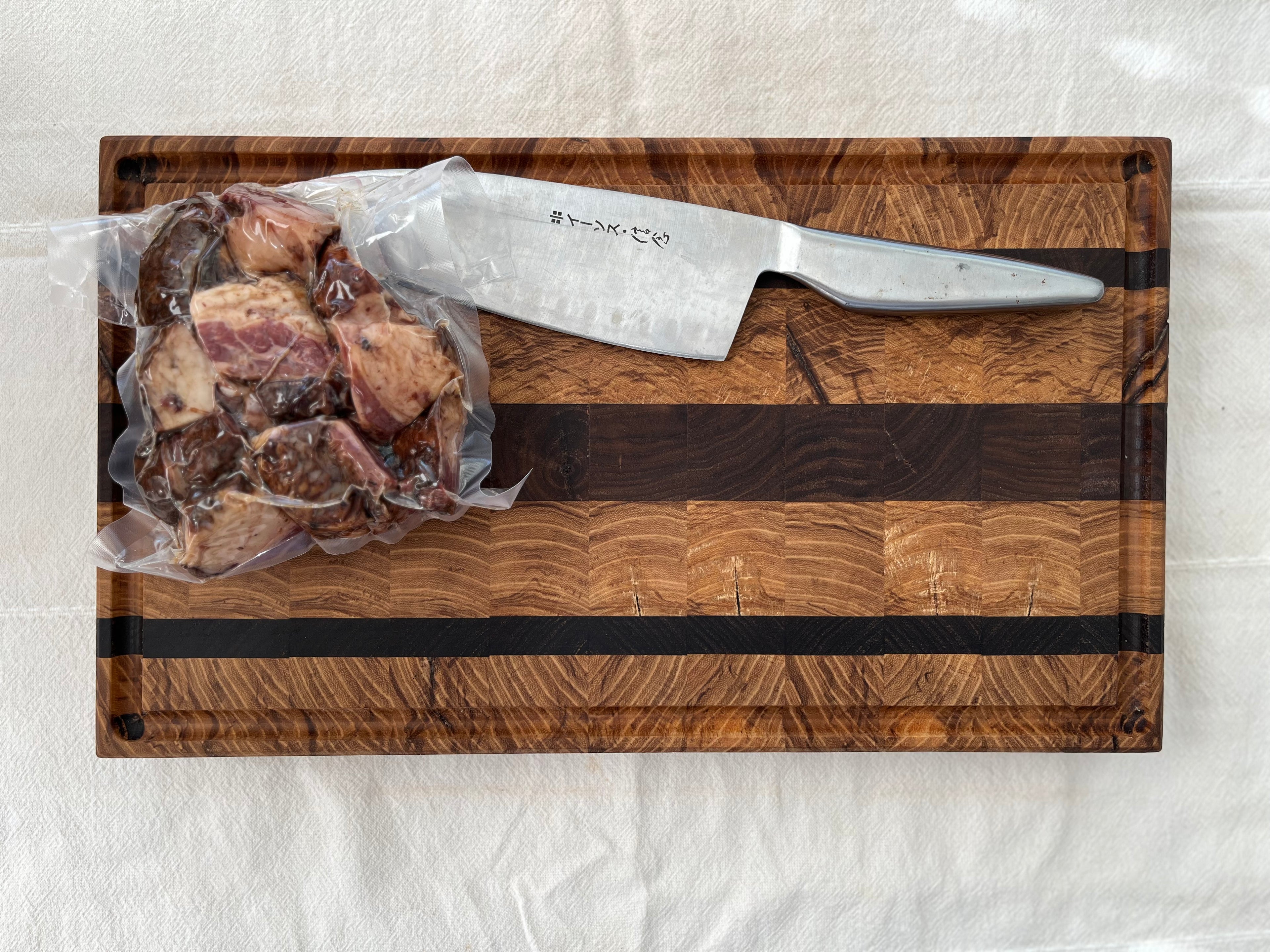 Walnut/Ambrosia Maple End Grain Cutting Board Butcher Block