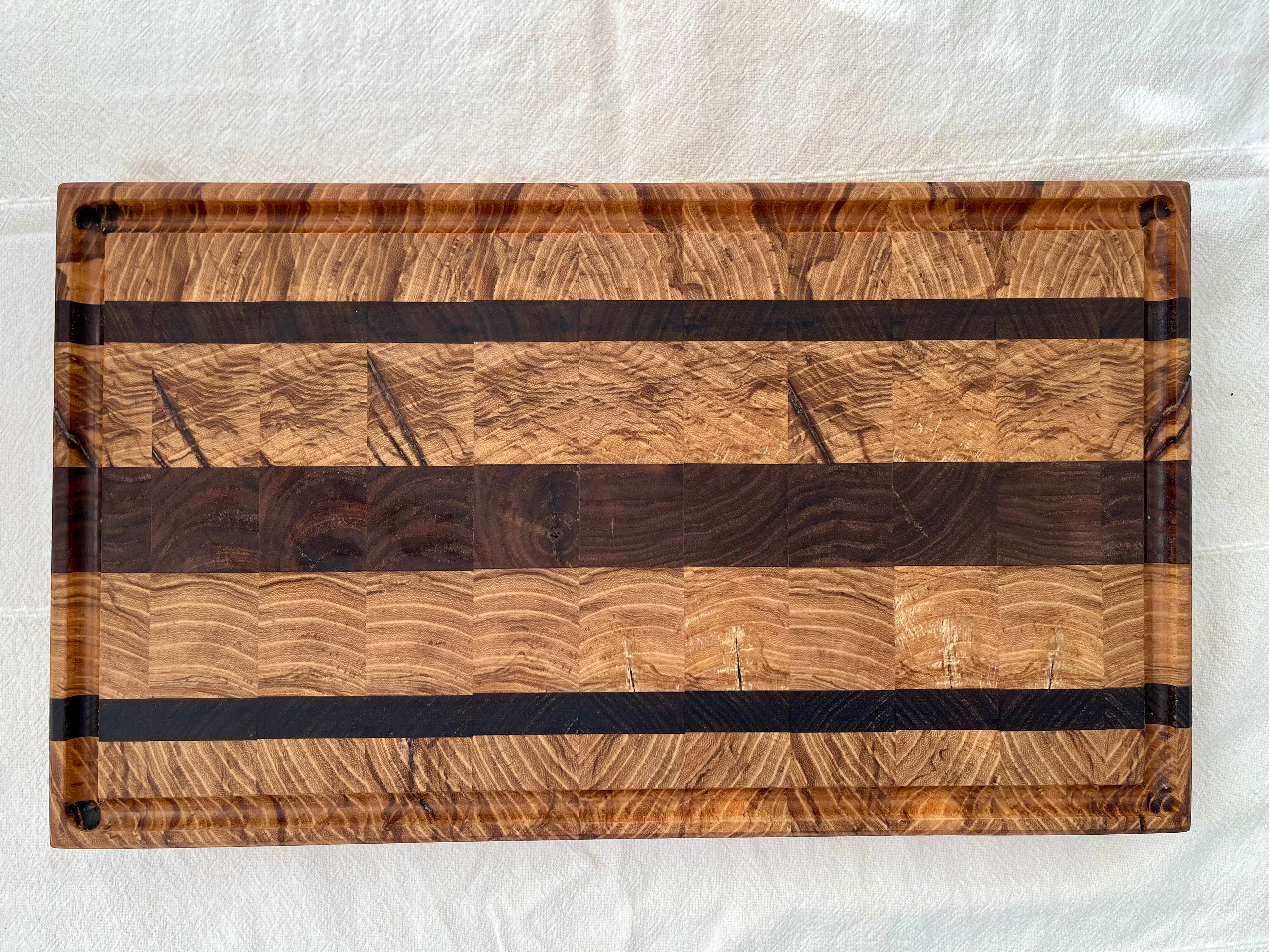Walnut/Ambrosia Maple End Grain Cutting Board Butcher Block