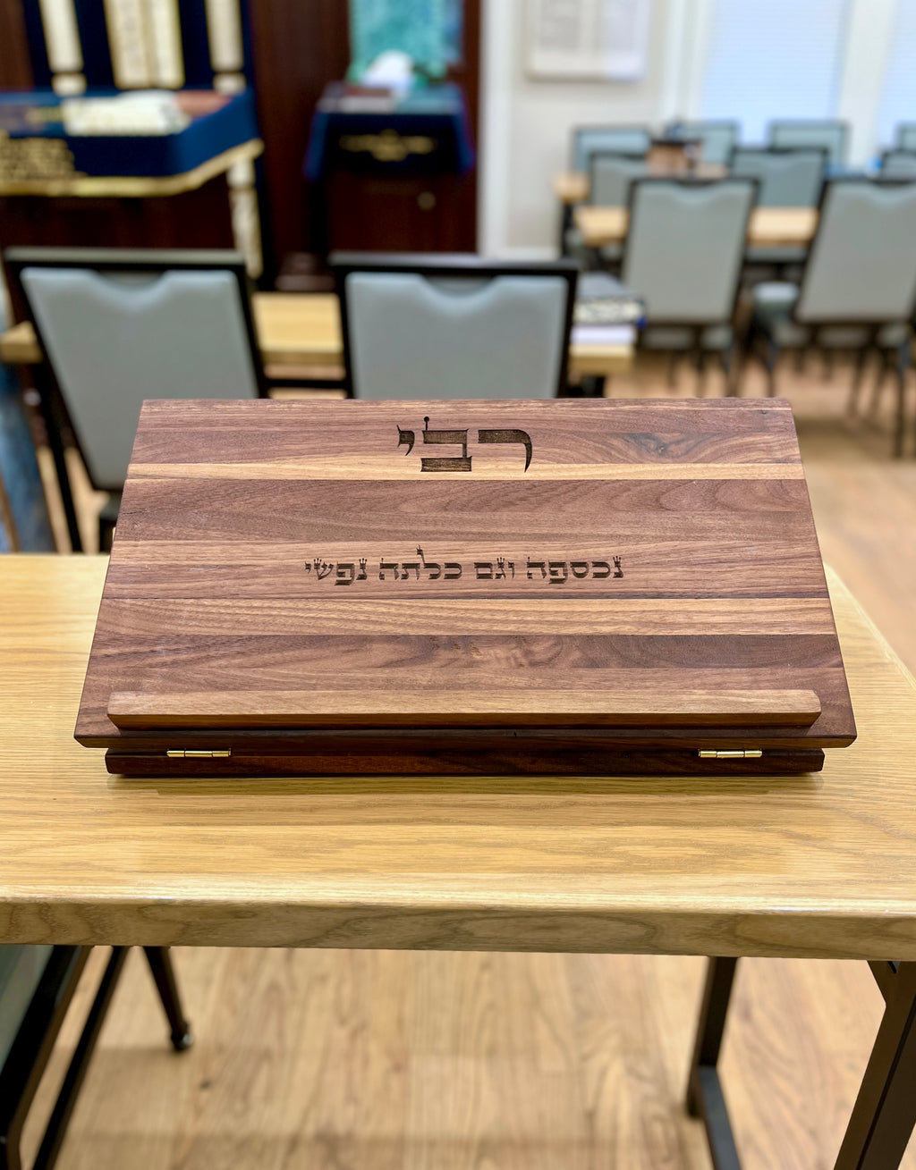 Black Walnut Tabletop Folding Shtender