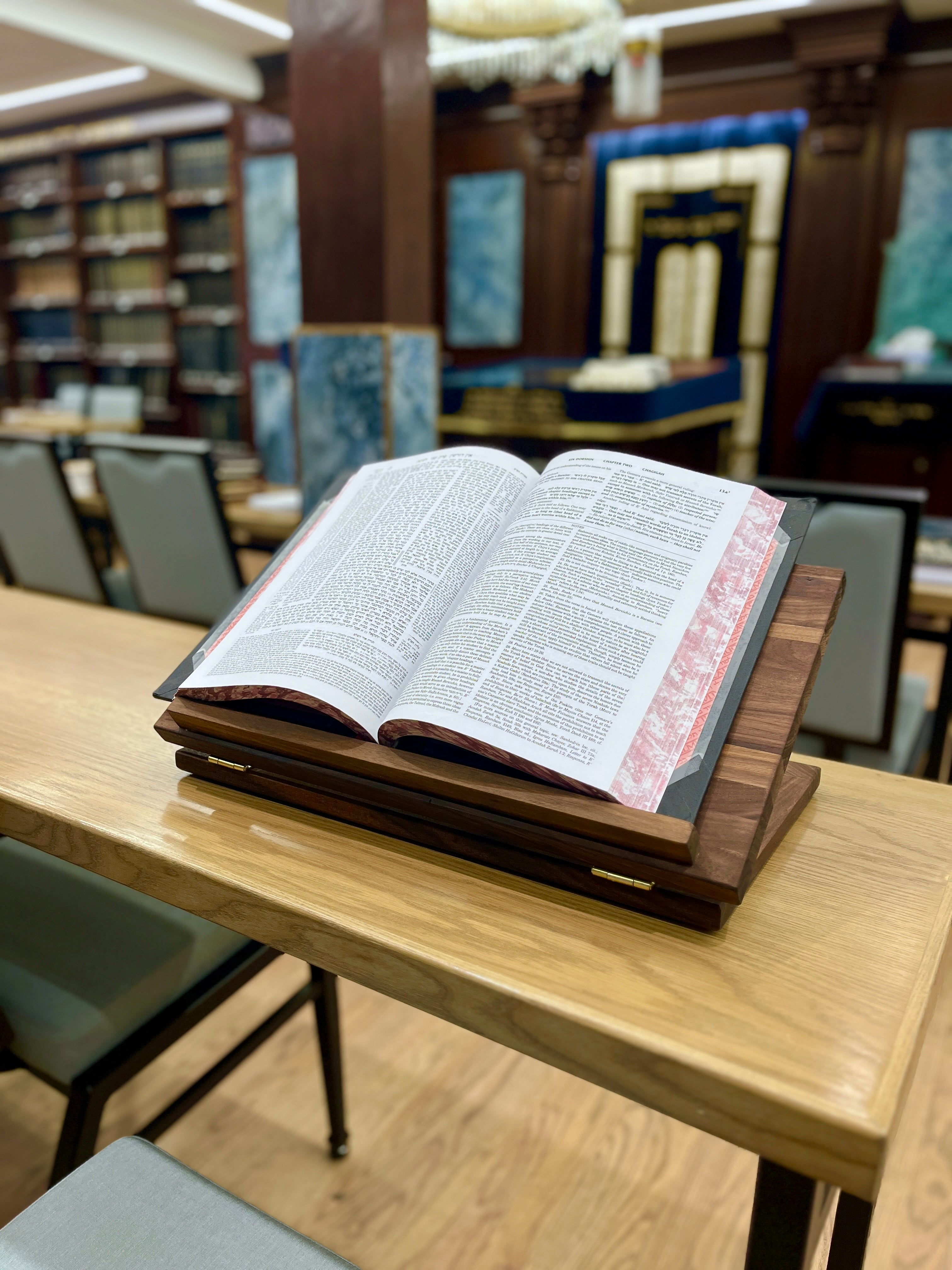 Walnut Tabletop Folding Shtender