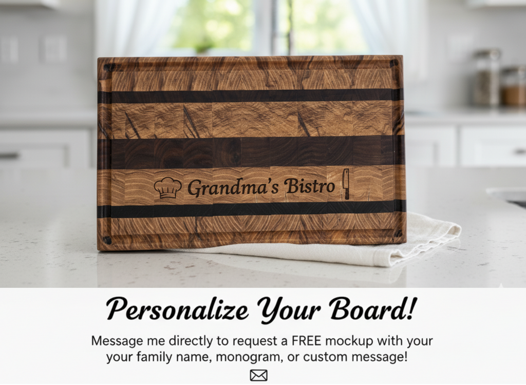 Walnut/Ambrosia Maple End Grain Cutting Board Butcher Block