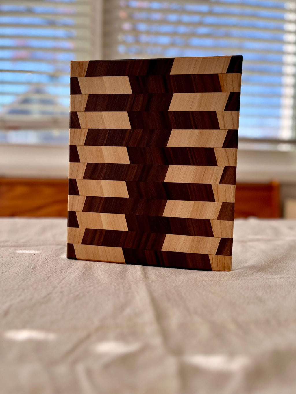 Walnut/Maple Chevron Hardwood Cutting Board