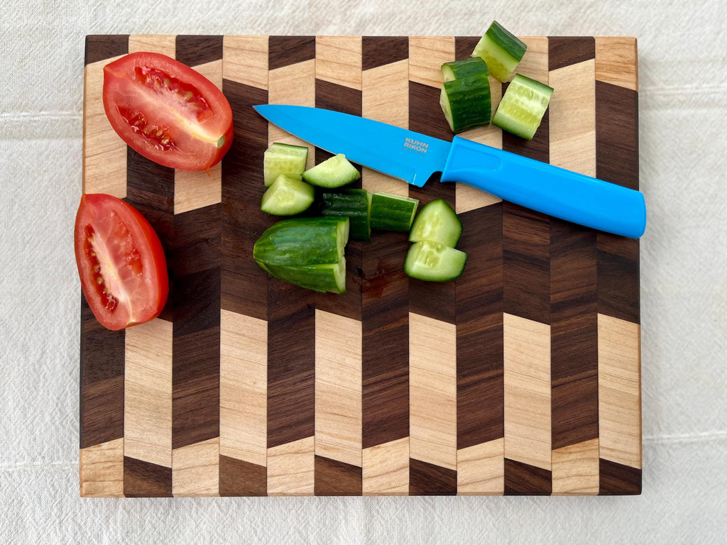 Walnut/Maple Chevron Hardwood Cutting Board