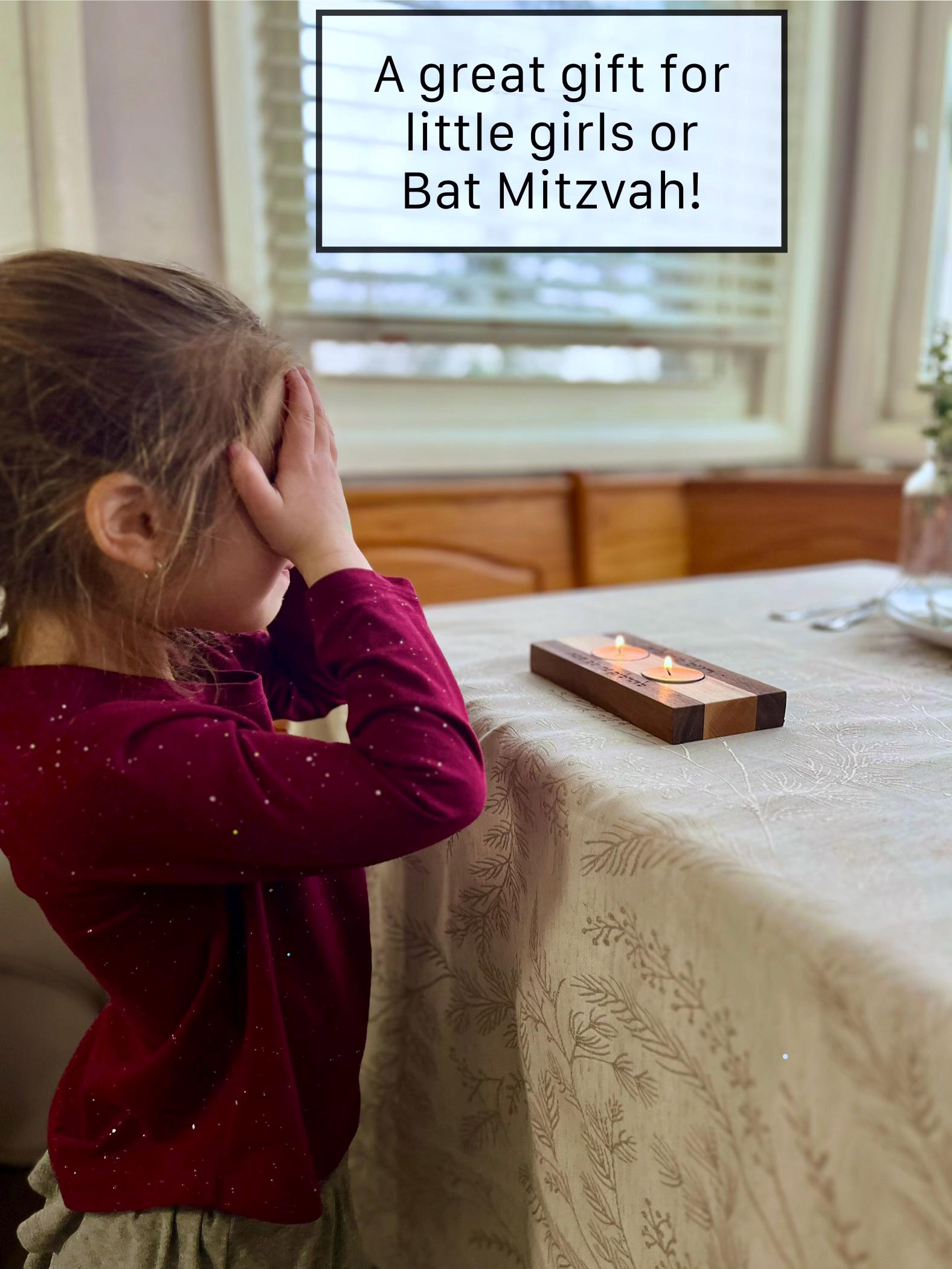 Shabbat Candles Tea Light Holder